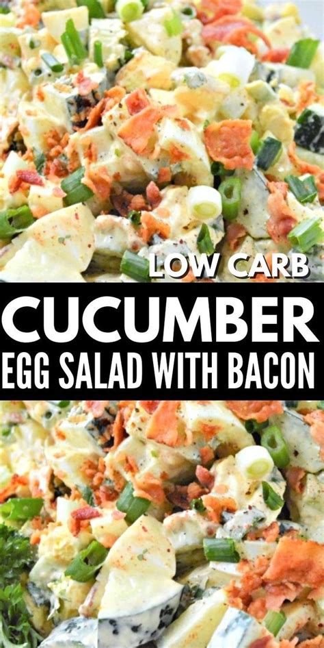 Low Carb Cucumber Egg Salad Recipe Recipe Keto Recipes Dinner Egg Salad Recipe Low Carb Salad