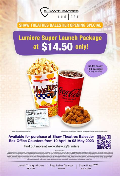 10 Apr 2023 Onward Shaw Theatres Lumiere Super Launch Package Deal