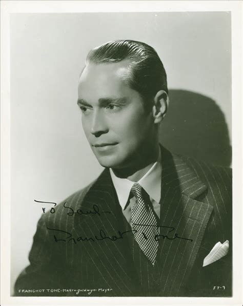 Franchot Tone Autographed Inscribed Photograph Circa 1935