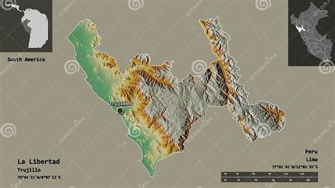 La Libertad Region Of Peru Previews Relief Stock Illustration