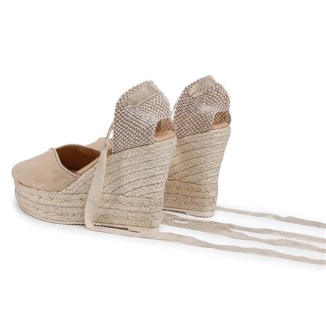 Espadrilles Manebi Heart Shape Wedges M Wh Champagne Beige Eschuhe De