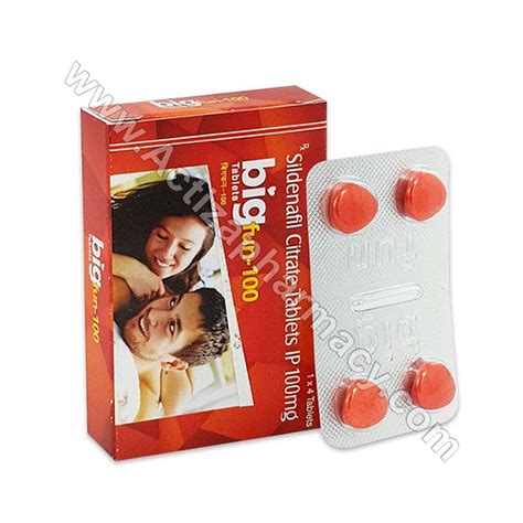 Bigfun 100 Mg Tablet At Rs 160 Stripe Erectile Dysfunction Medicine