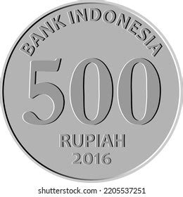 Vektor Stok Indonesian Rupiah Coin Icon Rupiah Tanpa Royalti