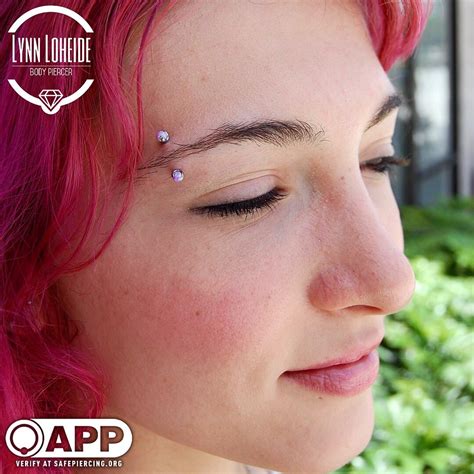 Healing Eyebrow Piercing By Lynn At Amato With Industrial Strength