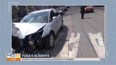 Homem Rouba Carro E Provoca Acidente Em Contagem MG1 G1