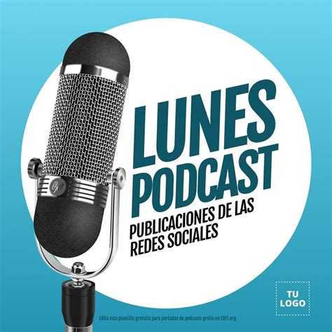 Carátulas de Podcast editables online