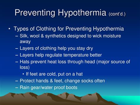 Lesson 12 Hypothermia Ppt Download