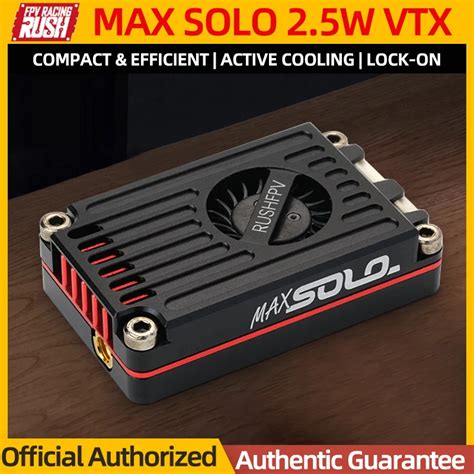 RUSHFPV RUSH MAX SOLO 5 8GHz 2 5W VTX 5 8G CNC Shell Built In Cooling