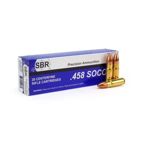 Sbr 458 Socom 450 Grain Subsonic Fmj 458 Socom Ammo For Sale