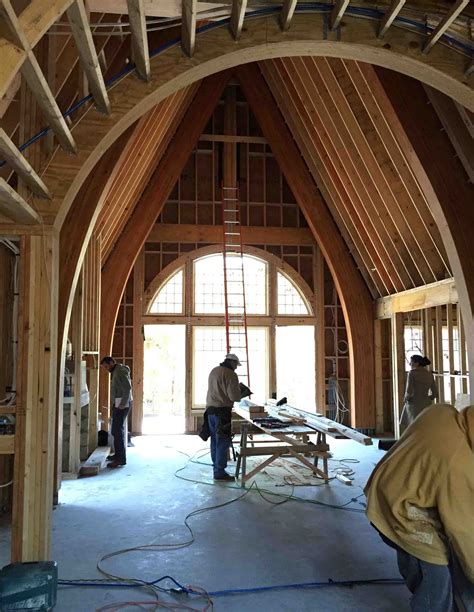 heavy timber buttress trusses | Cumulus Architecture + Design LLC