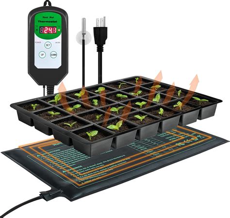 Bohofarm Seedling Heat Mat 10 X 20 75 And Digital Thermostat Combo Set Waterproof Plant