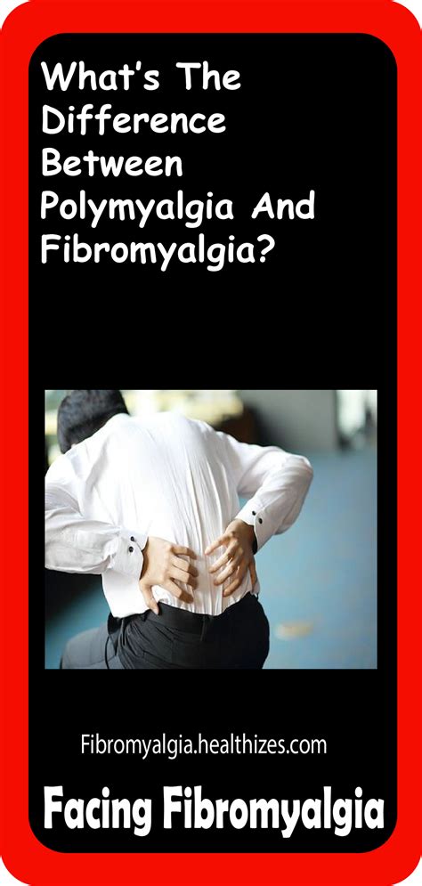 Whats The Difference Between Polymyalgia And Fibromyalgia Fibromyalgia Fibromyalgia