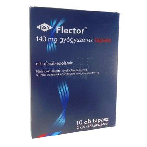 Flector 140 Mg Gyógyszeres Tapasz 10 Db 2 Csőkötszer Med