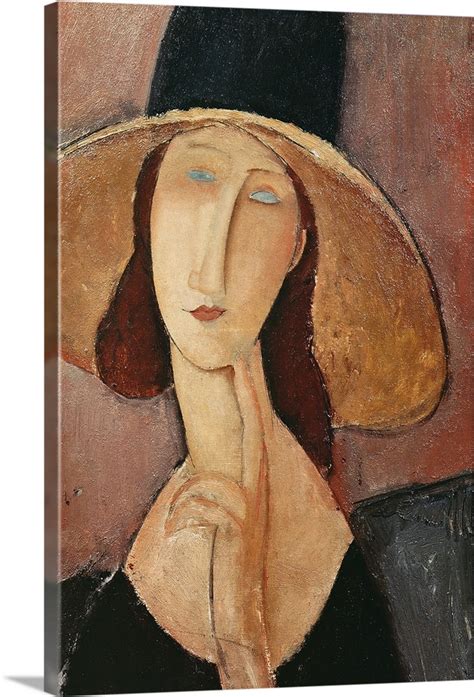 Portrait Of Jeanne Hebuterne In A Large Hat C 1918 19 Modigliani