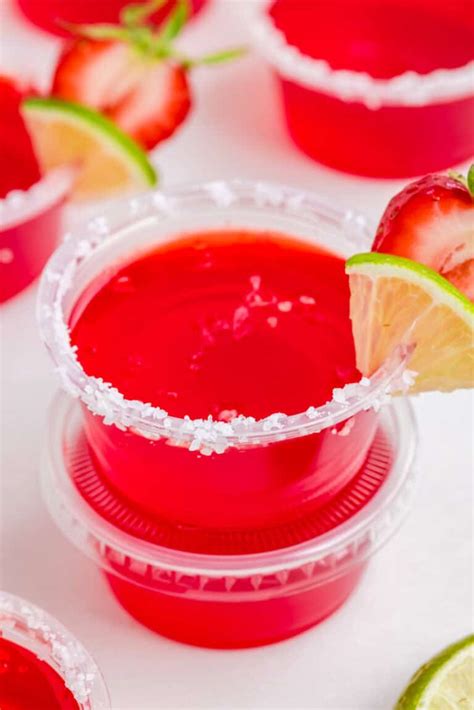 Strawberry Margarita Jello Shots Tornadough Alli