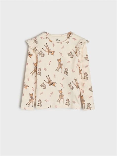 Bambi T Shirt Color Cream Sinsay Br X