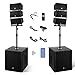 Amazon PRORECK Club 8000 18 Inch 8000W P M P O Stereo DJ Powered