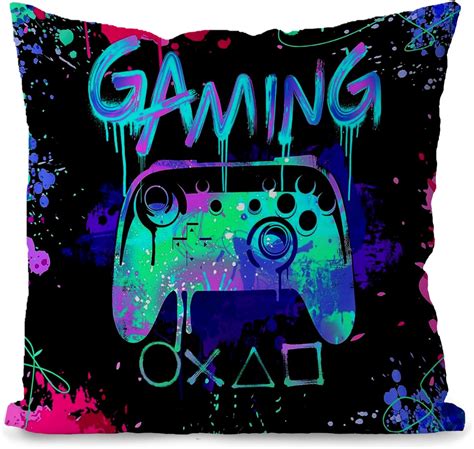 Amazon Likjad Gaming Pillow Covers Gamer Pillow Covers 18x18 Gamer