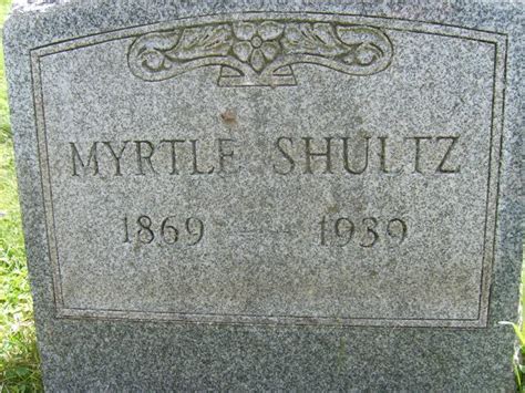 Myrtle E Smith Shultz 1869 1939 Find A Grave Memorial