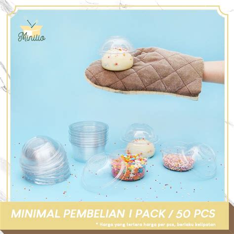 Jual TEMPAT CUP WADAH JELLY PUDING ADA TUTUP BAHAN MIKA PLASTIK