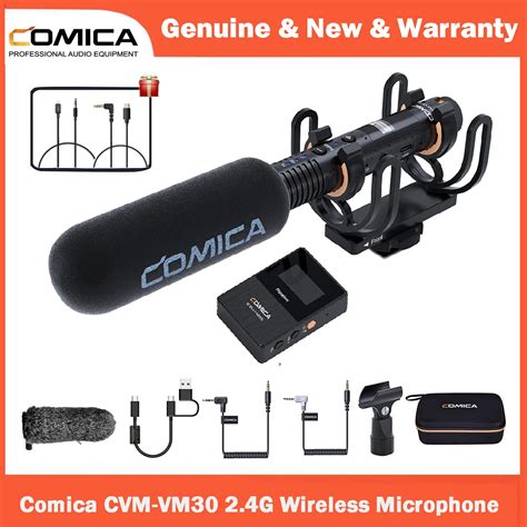 Comica Cvm Vm G Wireless Microphone Super Cardioid Shotgun With