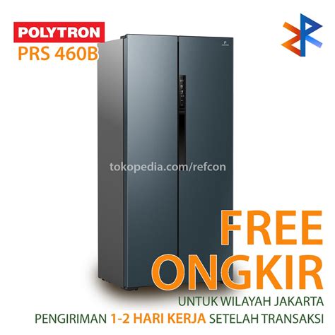 Jual Kulkas Side By Side Polytron PRS 460B Shopee Indonesia