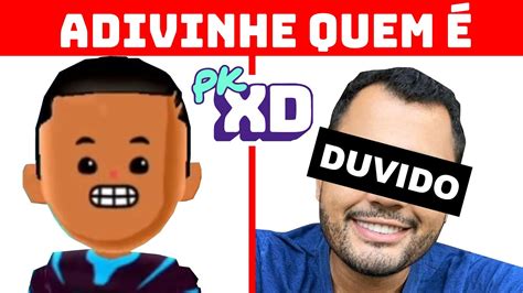 DESAFIO ADIVINHE O PERSONAGEM YOUTUBER NO PK XD Parte 2 Mega Quiz