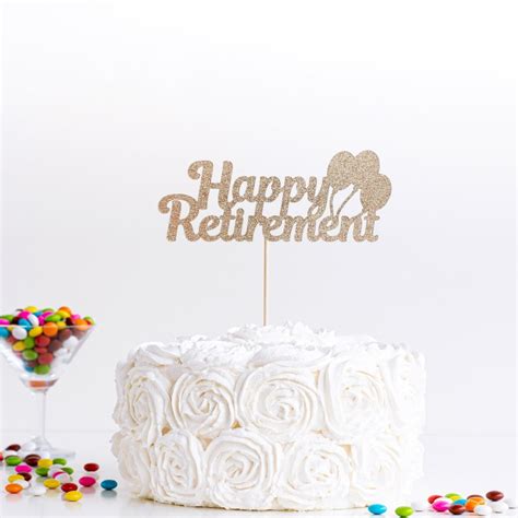 Happy Retirement Cake Topper Retirement Party Cake Topper - Etsy