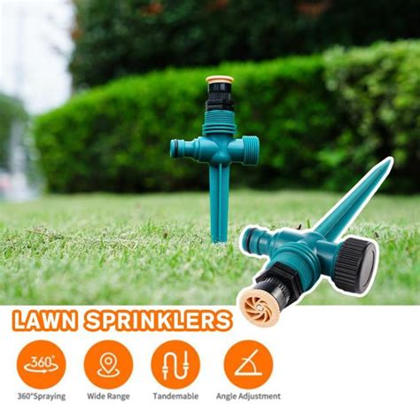 Lawn Sprinkler Rotation Auto Irrigation System Adjustable Nozzle