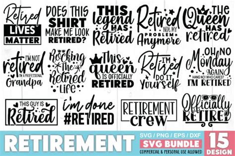 Retirement Svg Bundle Graphic By Crafthome Creative Fabrica