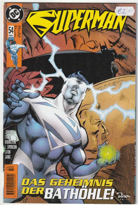 SUPERMAN 54 Das Geheimnis der Bathöhle Dino 1999 COMIC HEFT Z1 DC