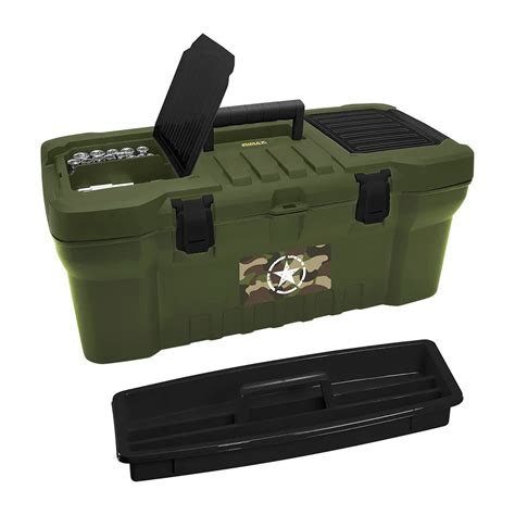 Caja De Herramientas Verde Militar Tapa Panal Rimax Mundo