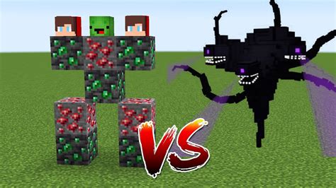 What If You Create An ORES Maizen JJ AND MIKEY BOSS VS DRAGON WITHER