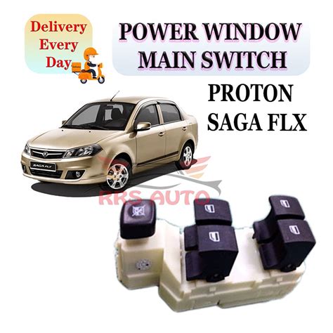 Proton Saga Flx Power Window Main Switch D Shopee Malaysia