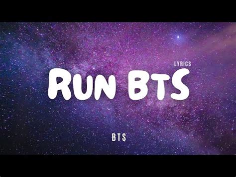 Bts Run Bts Run Bulletproof Romanized Korean English Translated