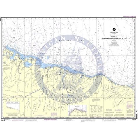 Noaa Nautical Chart 16004 Pt Barrow To Heerschel Island Amnautical