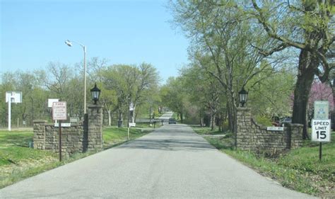 Riverside Park and Neosho River Falls - Oswego, Kansas