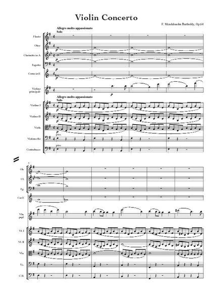 Felix Mendelssohn: Violin Concerto in E minor, Op. 64 – Sheet Music