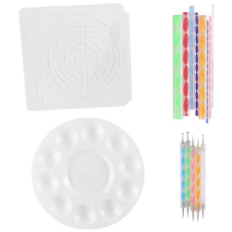 Mandala Dotting Stencil Tools Rock Painting Kit Ball Stylus Dotting