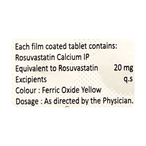 Rosloy 20mg Tablet 10s Price Uses Side Effects Netmeds