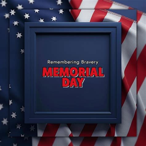 Premium PSD | American memorial day celebration holiday remembering the ...