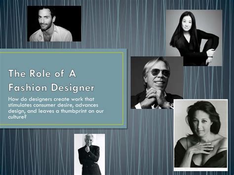 Ppt The Role Of A Fashion Designer Powerpoint Presentation Free