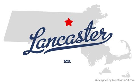 Map of Lancaster, MA, Massachusetts