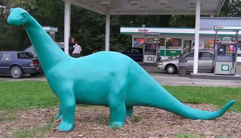 Sinclair dinosaur mascot (and logo) - First introduced in 1934 ...