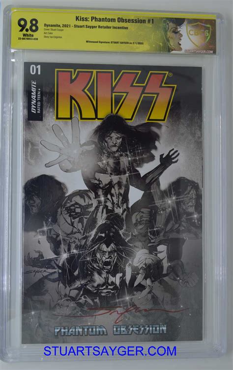 Kiss Phantom Obsession Issue B W Rare Cover Set Custom Label Signed