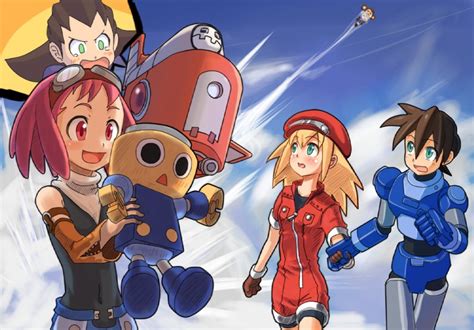 Roll Caskett Tron Bonne Servbot Mega Man Volnutt Data And 1 More Mega Man And 2 More