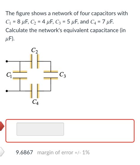 Solved The Figure Shows A Network Of Four Capacitors With Chegg