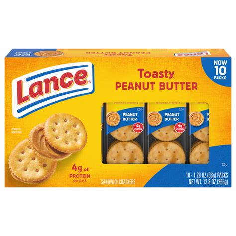 Save On Lance Toasty Peanut Butter Sandwich Crackers 10 Ct Order