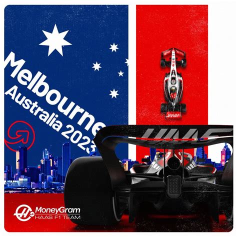 Moneygram Haas F1 Team Poster For The 2023 Australian Grand Prix R Formula1