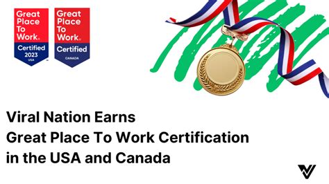 Viral Nation Earns Great Place To Work Certification In The United